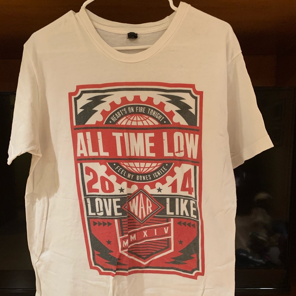 all time low tour t-shirt
